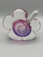BUZZ BLODGETT Amethyst Purple2006 Art Glass Elegant Perfume Bottle,Apr 4.5