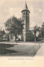 Nyack N.Y. St. Ann's R.C. Church on Hudson c.1902 Postcard 2t4-100 picture