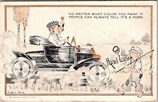 Ford Car Automobile Cobb Shinn Comic Model T 1910s Vintage Postcard Antique JA30 picture