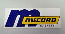 Vintage McCord Gaskets Sticker Decal Racing Performance NOS 5879 picture
