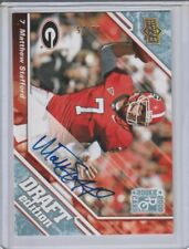 2009 MATTHEW STAFFORD UPPER DECK #3 BLUE DRAFT EDITION AUTO ON CARD #8/25 picture
