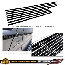 G63 Side Moldings Trims Black Body W463 G-Wagon G550 G65 Panel Insert picture
