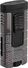 Xikar Tactical Triple Jet Flame Lighter, High Performance, Gunmetal and Black picture