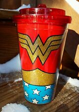VTG DC Comics Wonder Woman Uniform Thermal Plastic Cup Linda Carter Super Hero picture