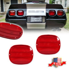 2PCS OE-Style Red Rear Tail Light Lamp Lenses For 1990-1996 Chevy Corvette C4 picture