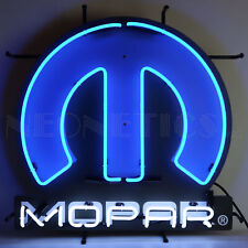 MOPAR OMEGA M NEON SIGN WITH BACKING picture