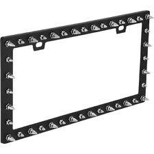 Bell Automotive 22-1-46117-8 Universal Chrome Spike Design License Plate Frame picture