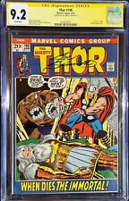 Thor #198 CGC 9.2 Signed Joe Sinnott White Pages Death Of Odin picture
