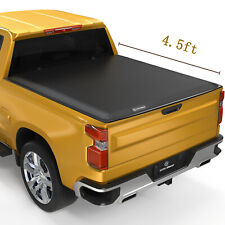 4.6FT Tonneau Cover Soft Tri-Fold For 2022-2024 Ford Maverick Truck Bed w/ Lamp picture