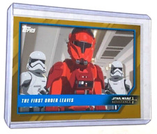 2019 Topps Star Wars Resistance #89 First Order Leaves GOLD PARALLEL 10/10 picture