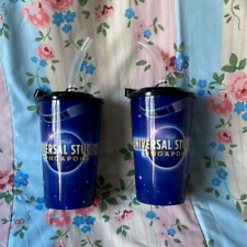 2 x UNIVERSAL STUDIOS SINGAPORE Plastic Drinking Straw Cup picture