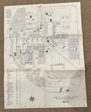 1976 Fort Bliss Texas March 1st Military Installation Map / Double Sided picture