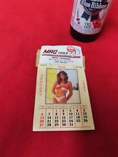 Vtg 1985 Mac Calander Sticker, with swimsuit models~NOS~GD+ 🤠🤠MC5.3.24 picture