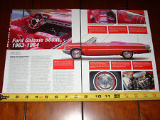 1963 - 1964 FORD GALAXIE 500XL - ORIGINAL 2004 ARTICLE picture