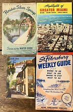 VTG Florida Vacation Guide Brochure LOT Miami St. Augustine Silver Springs MCM picture