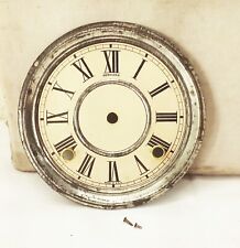 Vtg antique Sessions gingerbread grand mantel mechanical clock dial face picture