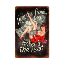 LIQUOR UP FRONT POKER IN THE REAR PINUP 18