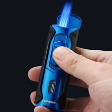 Multifunctional Cigar lighter Outdoor Turbo 4 Torch Flame Metal Windproof Butane picture