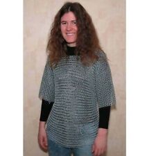White Anodized Aluminium Chainmail Butted M size Shirt VA020 picture