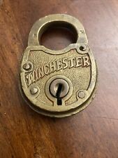 Vintage Winchester Brass Padlock Lock - No Key picture