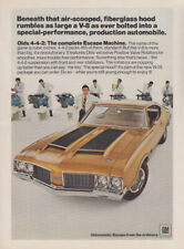 As large a V-8 ever bolted in: Oldsmobile 4-4-2 455 ad 1970 picture