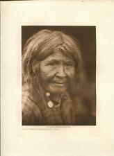 1926 Original Photogravure | Female Physiognomy Sarsi | Curtis | 5 1/2 x 7 1/2 picture
