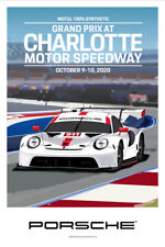 AWESOME PORSCHE POSTER GRAND PRIX AT CHARLOTTE MOTOR SPEEDWAY 2020 picture