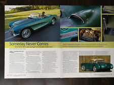 1956 Chevrolet Chevy Corvette 4-Page Original Color Article 1023 picture