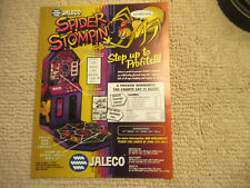 Original `1995 ad 11- 8 ''  spider stompin jaleco VINATAGE ARCADE GAME FLYER picture