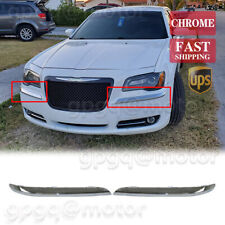 For Chrysler 300 11-2014 Chrome Front Bumper Molding Trim 68127940AB 68127941AB picture