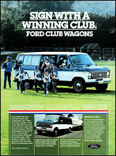 1984 Ford Club Wagon Little League Baseball Team coach retro photo print ad S29 picture