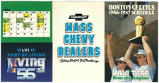 1986-87 BOSTON CELTICS - LARRY BIRD - RICK CARLISLE - Chevrolet Schedule picture