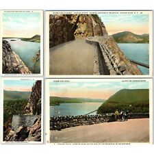 x4 LOT c1920s Hudson River, NY Storm King Hwy Chas Hughes View Postcards A146 picture