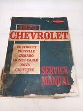 1973 Chevrolet Passenger Car Service Manual 73 Corvette Camaro Chevelle Nova picture