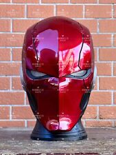 Red Hood Batman Helmet Full Face Mask Handmade Cosplay Props Arkham Knight Cos picture