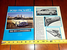 1953 PACKARD CONVERTIBLE ORIGINAL 1985 ARTICLE picture