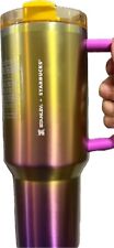 NEW  2024 Starbucks Summer Chroma 40oz Stanley Purple & Gold picture