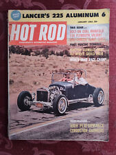 Rare HOT ROD Car Magazine January 1961 Drag Racing Dodge Lancer picture