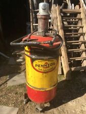  18 gallon Grease drum can Pennzoil OIL  Motor Oil Grease gun and Can Jet Power picture