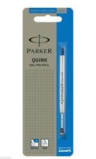 6x Parker Quink Flow Ball Point Pen Refill Blue Ink Fine 0.8 Nib  picture