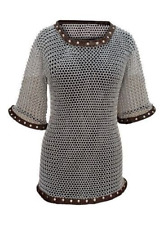 BUTTED ALUMINIUM CHAIN MAIL SHIRT | HAUBERGEON MEDIEVAL Armor Larp picture