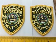 New Hampshire State Police collectors Hat patch set 2 pieces picture