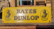 Vintage Old Antique Very Rare Bates Dunlop Adv Enamel Sign Board , Collectible picture