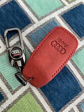 Audi Leather Keychain Red picture