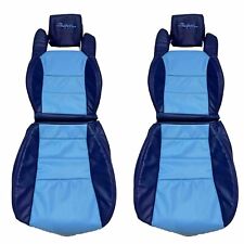 Toyota Supra MK3 / MKIII 1986-1992 Synthetic Leather SeatCovers In Blue Color picture