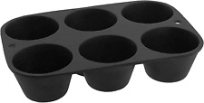 Cast Iron Popover Pan 6 Cup Muffin Pan Bakeware Mold Pan Kitchen Baking Premium picture