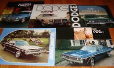 Original 1972 1973 1974 1975 1976 Dodge Coronet Sales Brochure Lot of 5 picture