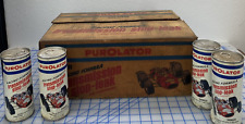 Vintage Purolator Racing Formula Radiator Stop-Leak Metal Cans 15 Oz. 21/24 Pack picture