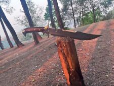 Custom Handmade Carbon Steel Blade Tactical Machete Knife | Hunting Knife... picture