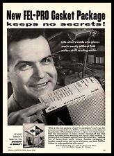 1958 Fel-Pro Gasket Carton Felt Products Chicago Illinois Vintage Print Ad picture